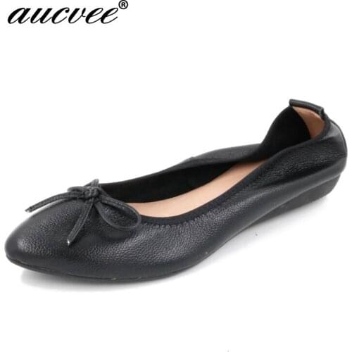 New Fashion Bowtie Pointed Toe Slip-on Women Flats Ladies Casual Plain Ballet Flats Size 35-42 Women Ballerinas Flats For Women