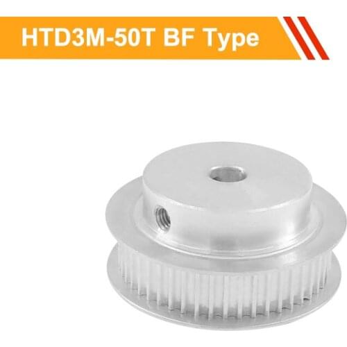 3M 50T Timing Belt Pulley HTD3M Type Transmission Pulley 11mm/16mm Belt Width 8/10/12/14/15/16/17/20mm Bore Toothed Pulley Wheel