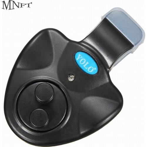 MNFT 1Pcs Electronic Fishing Bite Alarm Indicator Buzzer On Fishing Rod with Loud Siren Daytime Night LED Sound Alert