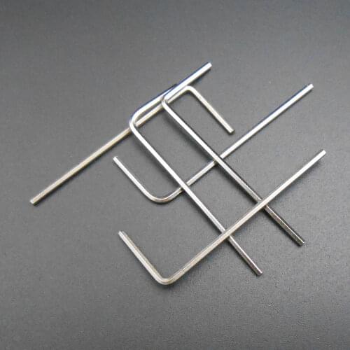 10PCS L-Handle Hardened Steel Hex Allen Hexagon Key Metric Wrench Socket Spanner 1.5MM 2MM on Edge For M3 M4 Screws *FD279-280