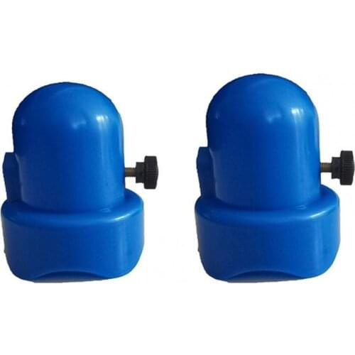 2Pcs Enclosure Pole Cap Protective Easy to Install Blue Convenient Trampoline Pole Cap With Screw for Connection