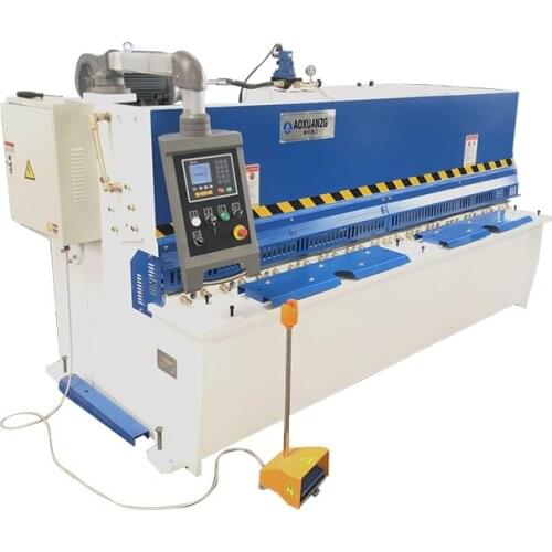 4MMThickness Hydraulic Swing Guillotine Simple NC Plate Steel Shearing Production Machine For Sale