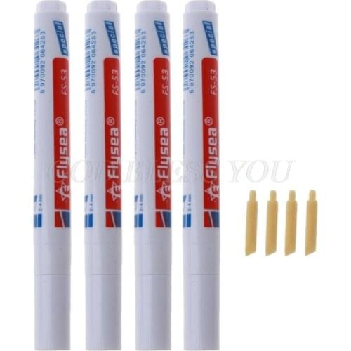 4Pcs Tile Grout Pen White Grout Renew Repair Marker with Replacement Nib Tip to Restore The Look of Tile Grout Lines Pen