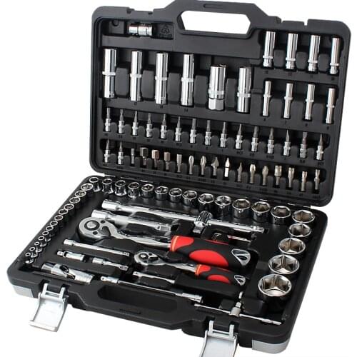 46p 94p 121p Car Sleeve Tool Combination Auto Repair Tool Wrench Set Repair Kit Hardware Electrical T094