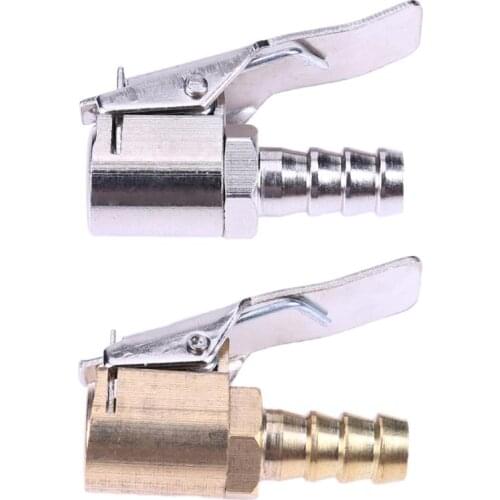 8mm Brass Car Truck Tire Inflator Air Valve Connector Clip-on Air Chuck For Car Motorcycles Electric Car Tire Inflation