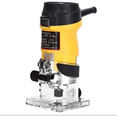 850W 3800rpm Electric Hand Wood Router 6.35mm Woodworking Laminator Carpentry Trimming Cutting Carving Machine Power Tool
