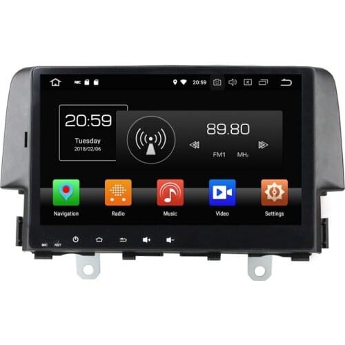 9" Android 8.0 Car Radio DVD Stereo Multimedia for Honda Civic 2016 4GB RAM GPS Bluetooth WIFI USB DVR Mirror-link 32GB ROM