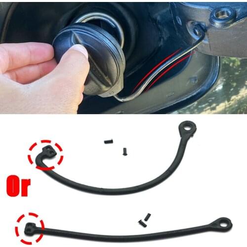 Wooeight 1x Car Oil Fuel Cap Wire Tank Cover Line Cable Fit For VW Golf Jetta Passat Audi A4 A6 A8 For Skoda Octavia Leon Inner
