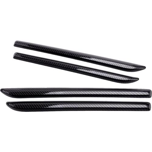 CITALL 4pcs/set Carbon Fiber Texture Interior Door Panel Decoration Trim Strip Fit For Audi A3 8V S3 2013 2014 2015 2016 2017