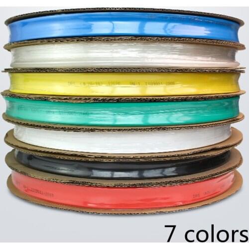 10 M/LOT 1/2/3/4/5/6/8/10/10/12/14/16/18/20mm Color Heat Shrinkable Tube Shrink Tube Kit Insulation Tubing Wire Cable Insulation
