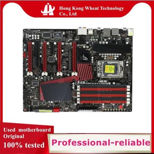 For ASUS Rampage III Extreme Motherboard Socket LGA 1366 DDR3 24G SATA2 USB2.0 For Intel X58 Original Desktop Used Mainboard