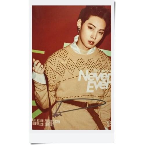 GOT7 GOT 7 JB autographed signed photo FLIGHT LOG:ARRIVAL 6 inches new korean freeshipping 03.2017