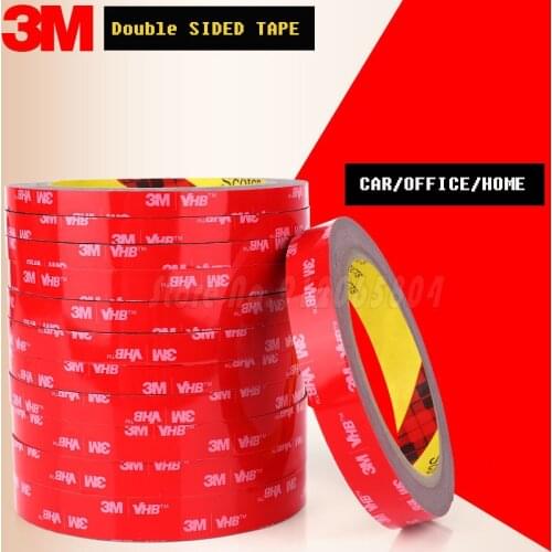 Free Shipping 3M VHB Double Sided Tape Acrylic Foam Adhesive Waterproof Heavy Duty Mounting Indoor Outdoor Use No Trace Home
