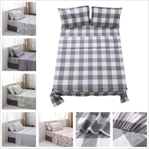 Hottest Bedding Sets with Bedspread Flat Sheet and Pillowcase Reactive Printing Geometric Flower Twin King Queen Bedroom Decor