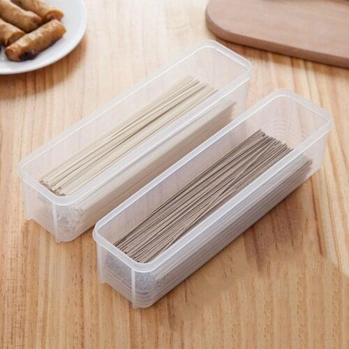 Pasta Container Noodle Food Storage Spaghetti Keeper Box With Khaki Cover Kitchen Tool