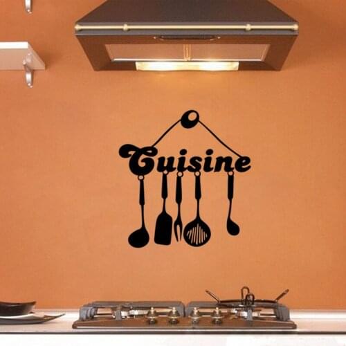 KUCADA cuisine kitchen tool wallpaper for home decoration kitchen decal diy wall sticker removable black WP1513