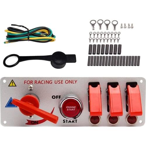 Racing Car Engine Start Push Button Ignition Switch Panel Toggle Switch Panel