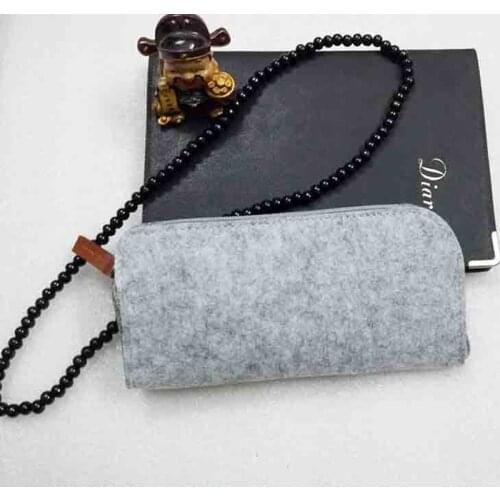 Simple Felt soft Style Canvas Pen Pencil Phone Case Storage School Office Student Stationery Storage Phone cables cover Bag