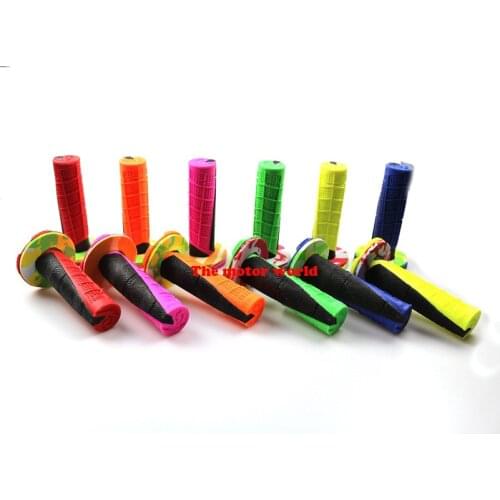 2017New size hot selling Motorcycle Grips motocross Grip Handle Bar DIRT PIT BIKE 7/8" HANDLEBAR RUBBER GEL Dual Density MX Grip