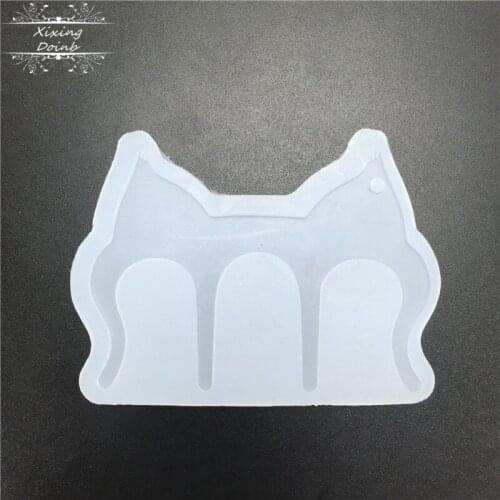 Hand accordion music clip cat shape silicone soft candy mold cake decoration tool polymer clay resin process mold