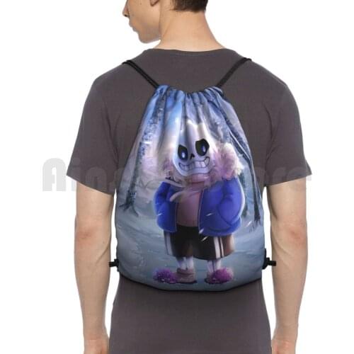 Undertale Sans Backpack Drawstring Bag Riding Climbing Gym Bag Funny Undertale Cool Amazing Games Video Games