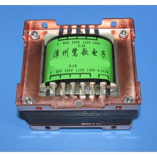 104W power transformer for tube power amplifier, balanced structure of primary and secondary double windings