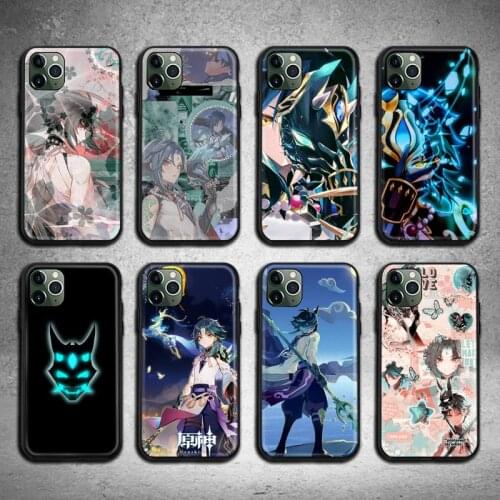 Xiao Genshin Impact Phone Case For iphone 12 11 Pro Max Mini XS Max 8 7 6 6S Plus X 5S SE 2020 XR cover
