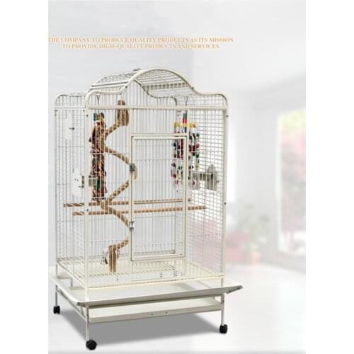 Home Metal Large Pet Bird Cage Indoor Outdoor Breeding Parrots Macaw Cage with Top Opening