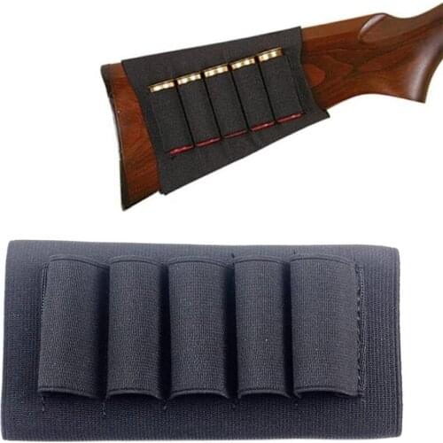YXTC 1PCs Butt Stock Buttstock Rifle Shotgun Shell Cartridge Holder Carrier for 12G 12 Gauge/20G 20 Gauge (Black)