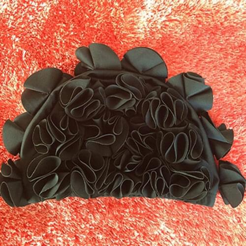 4 Colors Three-Dimensional Petal Swimming Hats For Long Hair Outdoor Women Flowers Design Hat Delicate Swimming Hat