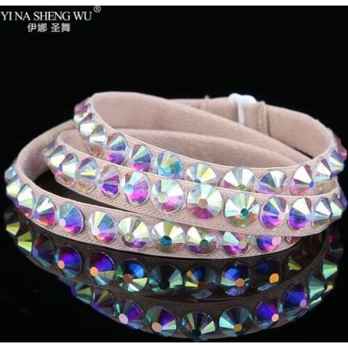 Women Belly Dance Accessories Colorful Diamond Waist Belts For Lady Bellydanc Chain Jewelry Chain