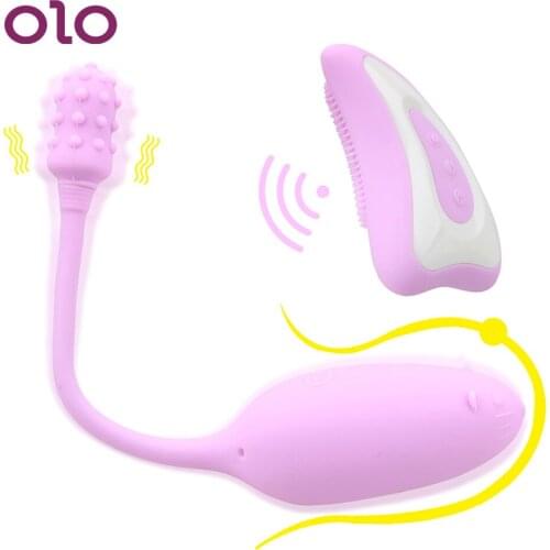 OLO Vagina Stimulation Clitoral Vibrator Women G-spot Wireless Remote Control Breast Massage Vibrator Vibrating Egg Sex Toys