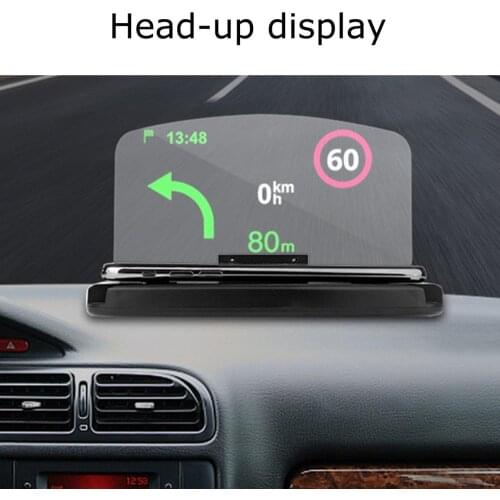 1 Pcs Mobile phone holder HUD car navigation projector head-up display QI wireless charger car holder