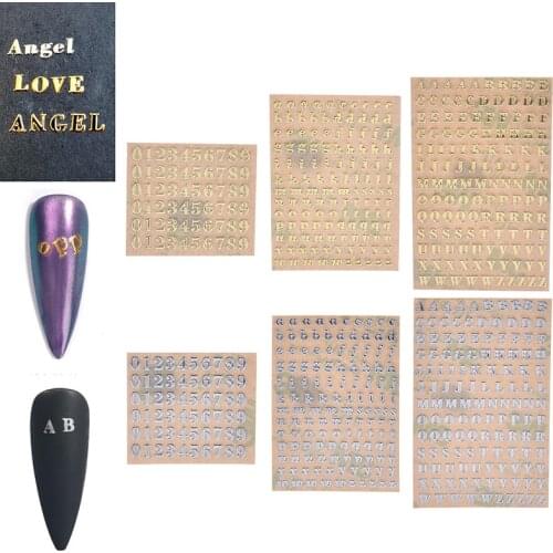 10 Pcs 3mm DIY Nail Art Jewelry Craft Decoration Alphabet Chunky Glitter Epoxy Resin Decorative Stickers English Letters Numbers