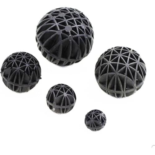 50pcs Aquarium Pond Reef Bio Black 16mm 26mm 36mm 56mm Balls Fish Tank Air Pump Canister Biochemical Cotton Filter Sponge Media