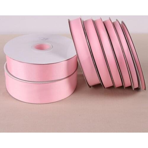 10 Yards Free shipping Pink color solid color grosgrain ribbon