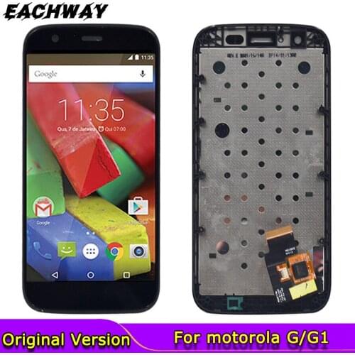 100% Tested For Moto G G1 LCD Display With Touch Screen Digitizer Assembly With Frame For Motorola Moto G G1 XT1032 XT1033 lcd