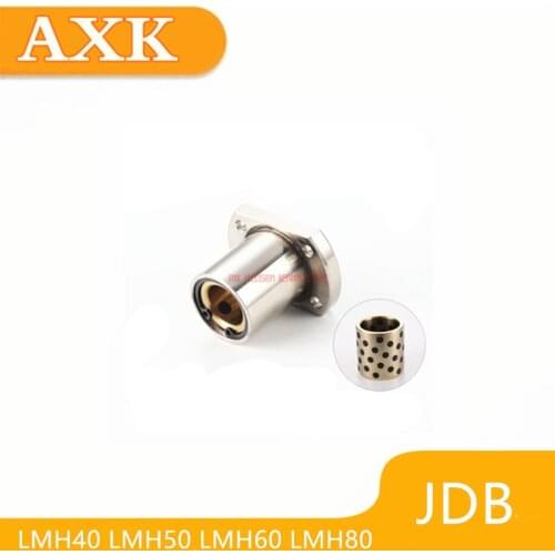 2019 AXK Free Shipping 1pcs Jdb Solid Embedded Graphite Self-lubricating Oil Bearing Copper Sheath Lmh40 Lmh50 Lmh60 Lmh80