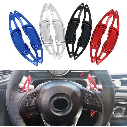DSG Aluminum Steering Wheel Shift Paddle Extension For Mazda3 Axela Mazda 6 Atenza CX-5 MX-5 Auto Car accessories styling