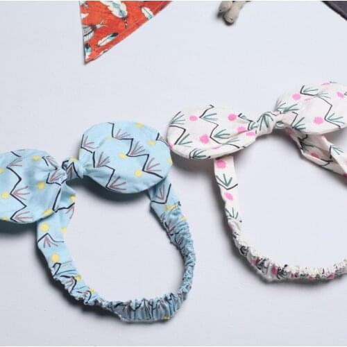 Boutique 10pcs Fashion Cute Floral Hair Bow Animal Ears Soft Hairbands Solid Big Bowknot Headbands Princess Hair Accessories