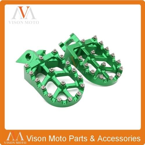 CNC Foot Pegs Rests Pedals For KAWASAKI KX125 KX250 1997-2001 1997 1998 1999 2000 2001 KX500 1988-1990 1988 1989 1990 Motorcycle