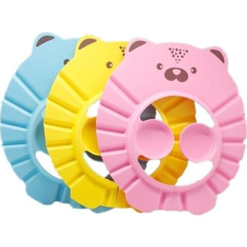 Kids Bath Visor Hat Children Waterproof Cap Safe Baby Shower Cap Adjustable Protect Eyes for 3M To 6Y Child Wash Hair Shield