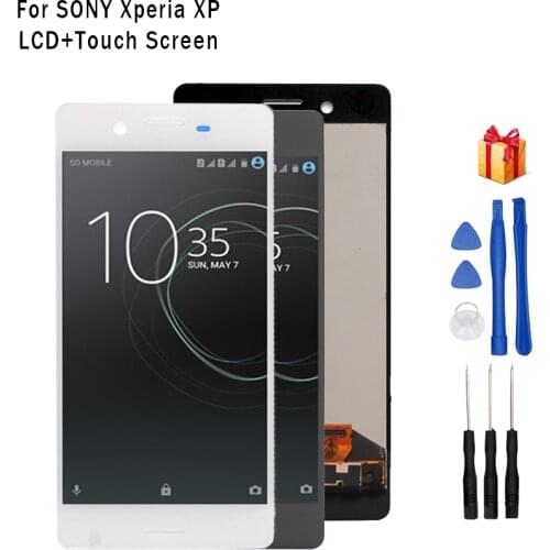 For Sony Xperia X Performance LCD Display Digitizer Assembly For Sony Xperia XP F8131 F8132 Display Screen LCD Phone Parts Frame
