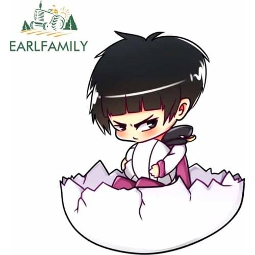 EARLFAMILY 13cm x 10.8cm For Cartoon Motorcycle Car Bumper Stickers Creative Decal Anime Graphics Funny Windows Decoration