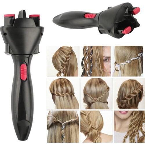New Electric Hair Styling Braiding Machine Automatic Knitted Device Hair Braider Styling Tools DIY Two Strands Quick Maker Kit