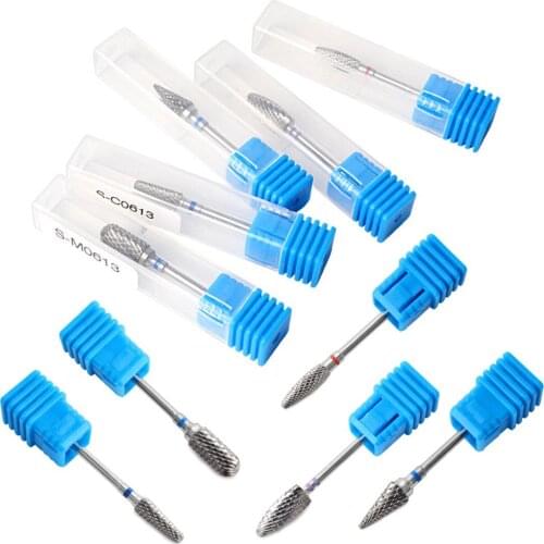 Carbide Nail Drill Bit Electric Nail Mills Cutter for Manicure Machine Nail Files Tungsten Nail Art Equipment Bits Pedicure Tool