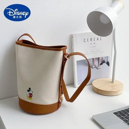 Disney Mickey Fashion Handbag Wild Shoulder Bag Leisure and Practical Crossbody Bag Girls Multi-function Large Capacity Handbag