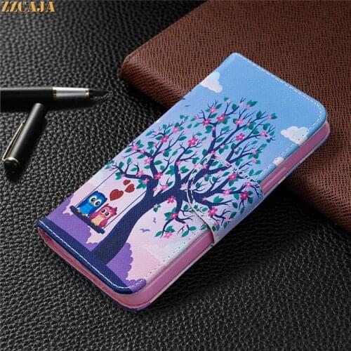 Cartoon Covers for Huawei P50 Pro P40 Lite E P Smart 2021 Y7A Y5P Y6P Y7P Case Leather Flip Elephant Panda Card Slots Wallet