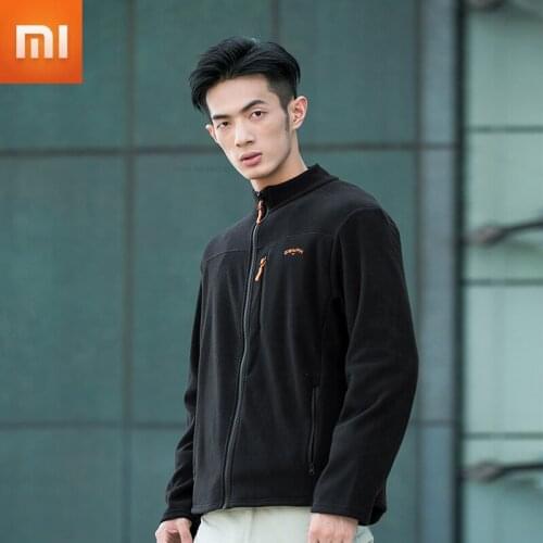 Xiaomi Mens Waterproof Warm Breathable Autumn and Winter Jacket Windbreaker Catching Fleece Plus Velvet Warm Mens Fluff Coat