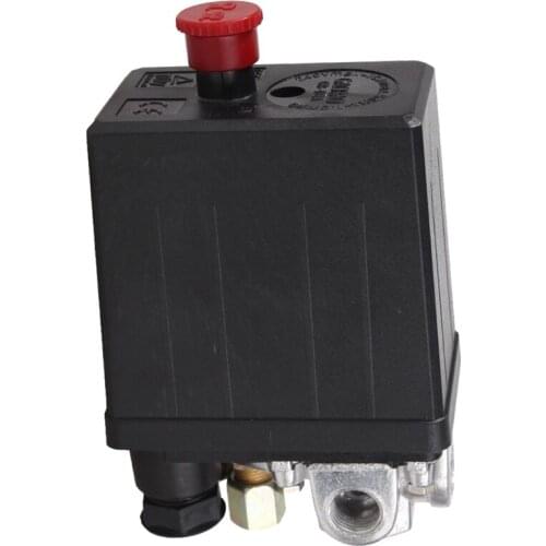 New Heavy Duty Air Compressor Pressure Switch Control Valve 90 PSI -120 PSI Black